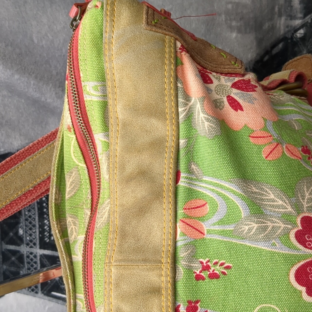 Lucky Brand! Floral suede Bohemian bag - Picture 3 of 16